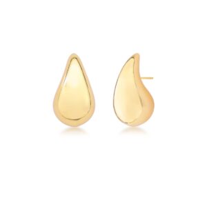 Brinco Gota Curvo Liso M - Imagem 2