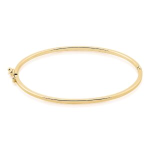 Bracelete Aro Quadrado Liso Banho 18k - Imagem 2