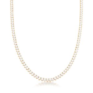 Colar Riviera Com Zircônias Redondas Banho 18k - Imagem 2