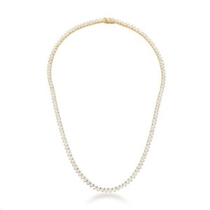 Colar Riviera Com Zircônias Redondas Banho 18k - Imagem 1