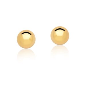 Brinco Esfera Liso M Banho 18k - Imagem 2