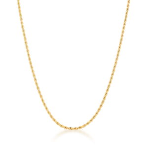 Corrente Em Malha Cordão Baiano Lisa Banho 18k - Imagem 2