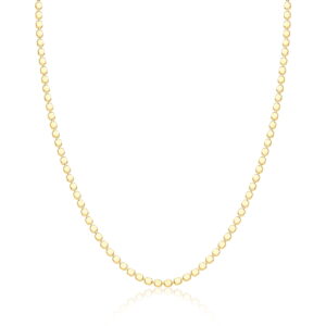 Choker Malha Trabalhada De Bolinhas Achatadas banho 18k - Imagem 3