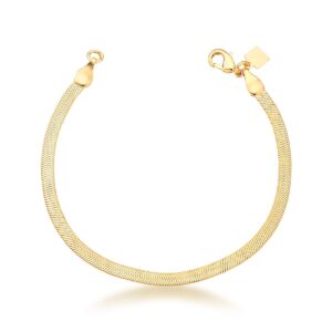Pulseira Fita Laminada Lisa banho 18k - Imagem 1